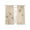 Beige, variant on Brown Floral Sheer Curtains 63 Inch Length 2 Panels Set, Spring Flower Voile Window Treatment Rod Pocket Curtains Sheers Drapes for Bedroom/Living Room/Kitchen 52x"63"x2