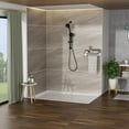 thumbnail image 3 of Multi Function Dual Shower Head - Shower System with 4.7" Rain Showerhead, 8-Function Hand Shower, Adjustable Slide Bar,Brushed Nickel On-Site   RR, 3 of 10
