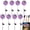 8pcs, variant on Magical Holographic Rainbow Solar Pinwheel Lights,Color Changing LED Windmill Garden Stake,Outdoor Solar Windmill Garden Light Waterproof Outdoor Yard Decor for Pathway,Lawn&Patio (2PCS)