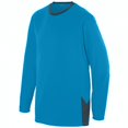thumbnail image 2 of Augusta Sportswear S Youth Block Out Long Sleeve Jersey Power Blue/Slate 1718, 2 of 2