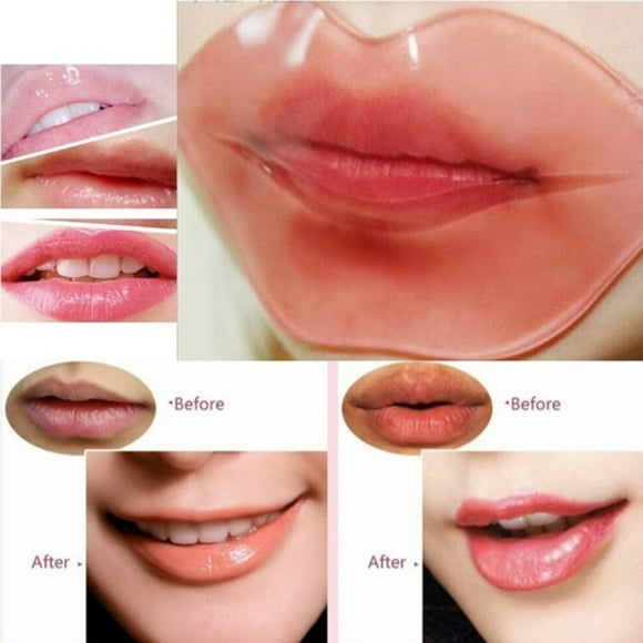 yingyy 5Pcs/10Pcs Crystal Collagen Lip Mask Lip mask patch Lip Plumper Mask Gel Care Moisturer Essence Patch Pad