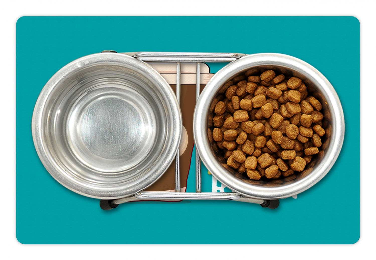Saying Pet Mat For Food And Water Eat Sleep Coffee Repeat Catchy