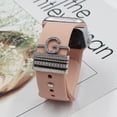 thumbnail image 4 of Hyasfey 5Pcs/Set Watch Band Loop Multi-styles Polished Charm Alloy Rhinestone Fashion Letter Watch Strap Fastener Ring Watch Accessories, 4 of 8
