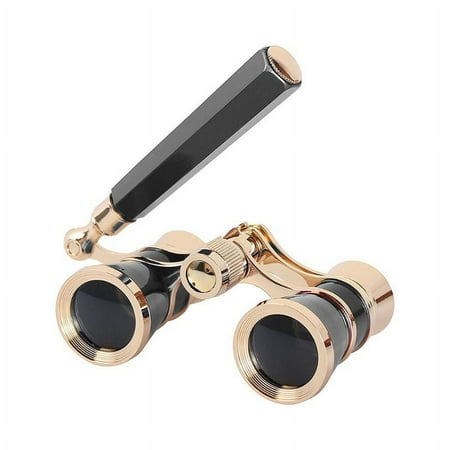 Apooke Classic Retro Opera Glasses Binoculars Metal Body Optical Lens Theatre Telescope Retro Design Women Girls Present Gift