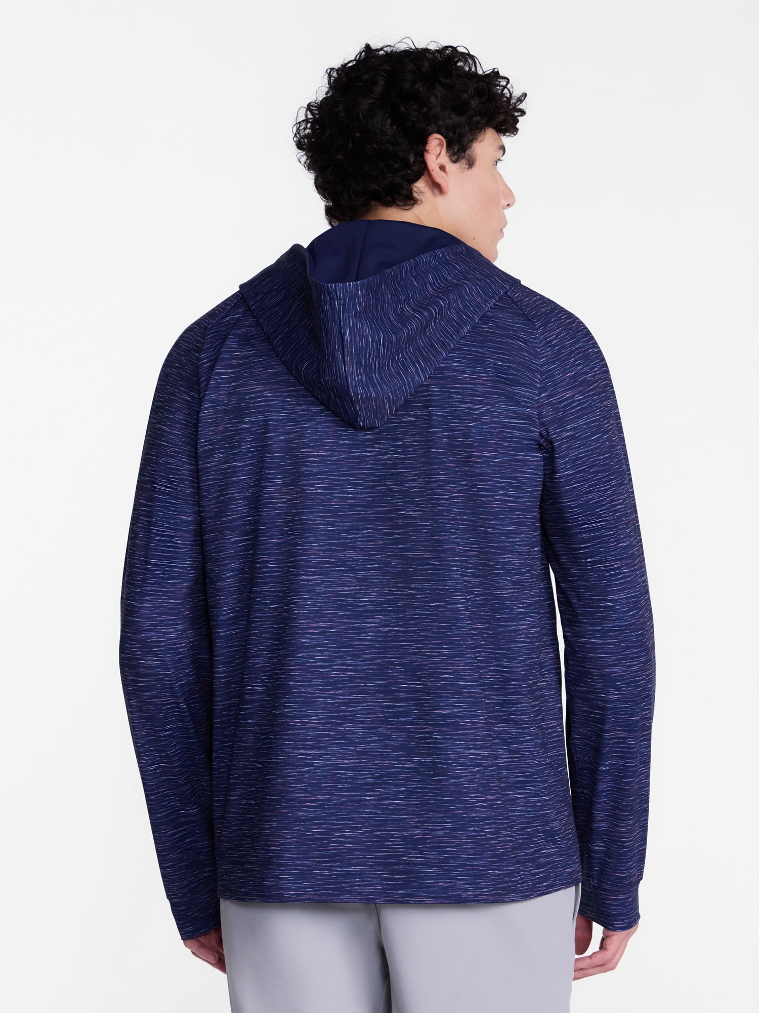 Birdie Bound Printed Golf Quarter Zip Hooded Layering Piece, Men's XS-5XL