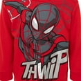 thumbnail image 5 of Marvel Spider-Man Little Boys Fleece Pullover Hoodie and Pants Outfit Set Toddler to Big Kid, 5 of 5