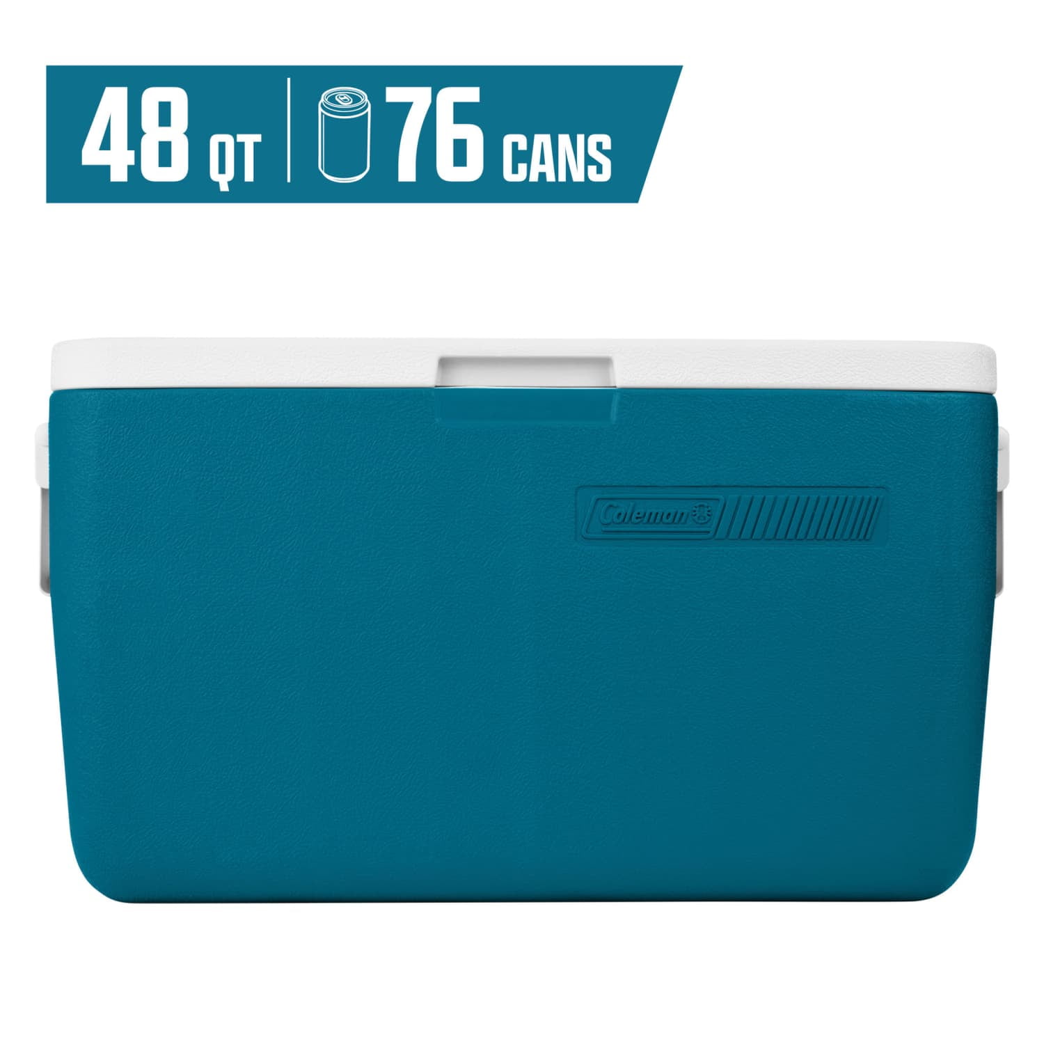 Coleman Chiller 48 QT Hard-Sided Ice Chest Cooler with Portable Handles Deep Ocean