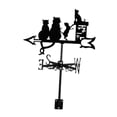 thumbnail image 2 of Veleta de metal de la familia de gatos, decoración de jardín de techo de veleta de animales, para cenador de jardín de patio de granja al aire libre, 2 of 8