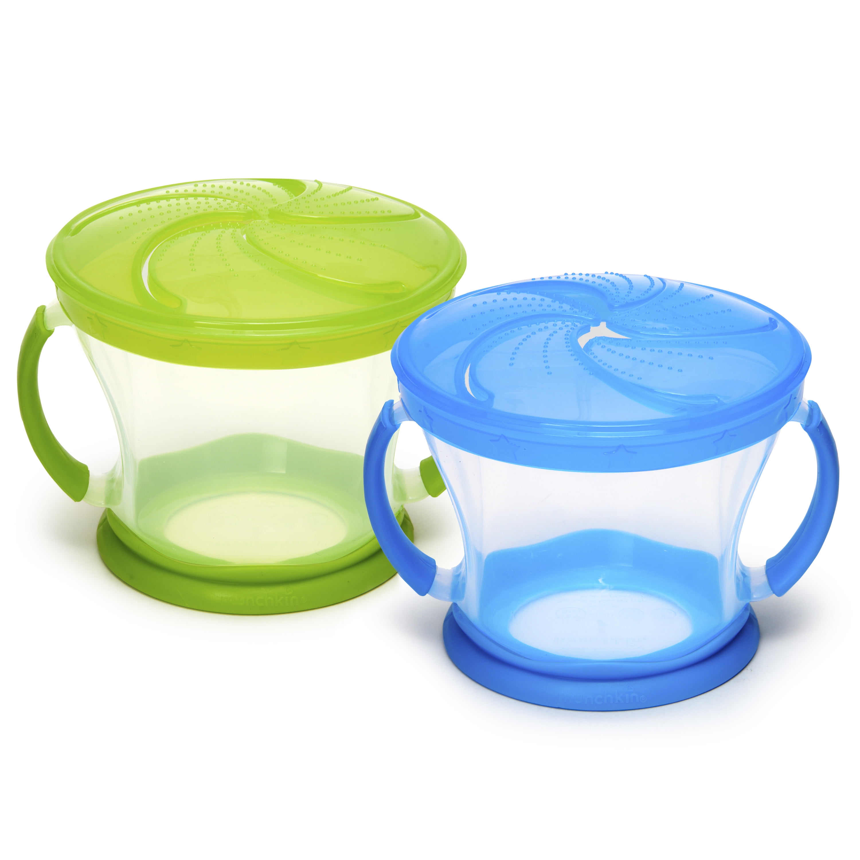 Toddler Snack Cup Baby Snack Container Collapsible Silicone Snack Catcher Lid No Spill Snack Attack Mint Green