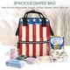 thumbnail image 5 of Fotbe America Flags2 Mochila Maternidad - Lona de Sarga Impermeable, Mochila de Pañales de Gran Capacidad con Múltiples Bolsillos y Correas Ajustables, 5 of 6