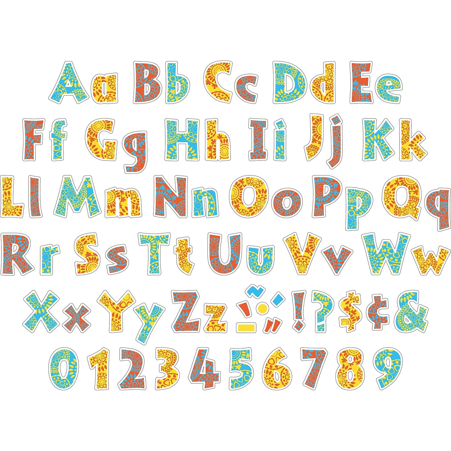 Barker Creek Moroccan 4" Letter Pop-outs - 510 Characters