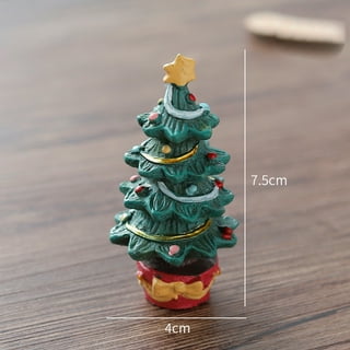 Xmmswdla Mini Christmas Ornaments - Mini Christmas Theme Miniature Ornaments Decoration DIY Kit Christmas Tree Decorations
