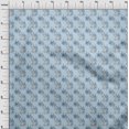 thumbnail image 4 of oneOone Velvet Light Blue Fabric Floral Sewing Craft Projects Fabric Prints By Yard 58 Inch Wide, 4 of 4