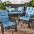 thumbnail image 6 of Greendale Home Fashions Outdoor 44'' x 22'' High Back Chair Cushion, Denim, 6 of 7