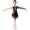 Burgundy, variant on Kids Girls Rhythmic Gymnastics Ballet Jersey Lyrical Dance Dress Split Shiny Rhinestones Ballet Leotard Dress Purple 6