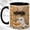 Black, variant on Cozy Ghost Coffee Mug, Library Cat Mug, Ceramic 11 oz