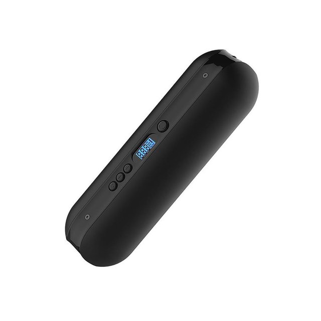 Eigraketly Inflador de neumáticos portátil recargable, bomba eléctrica, indicador Digital, pantalla LCD, luz LED de emergencia Ciclismo Negro Eigraketly OD009960-02