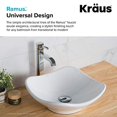 thumbnail image 4 of Kraus FVS-1007CH Ramus Single Hole & Handle Vessel Bathroom Faucet, Chrome, 4 of 6