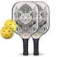 thumbnail image 1 of Pickleball Paddle Set - Egyptian Cat Level Up Pickleball Rackets, Pickleball Net Set, Carbonfiber Graphite, 1 of 1