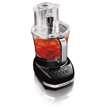 Hamilton Beach Big Mouth Duo Plus 12 Cup Food Processor & Vegetable Chopper with Additional Mini 4 Cup Bowl, Black (70580)
