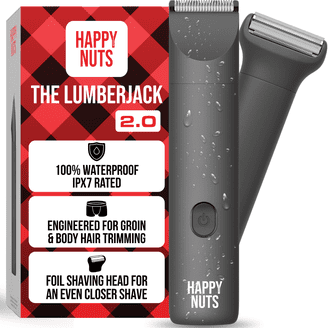 Happy Nuts The Ballber, Waterproof Groin and Body Hair Trimmer for