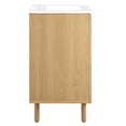 thumbnail image 3 of Calla 24" Perforated Metal Bathroom Vanity in White Oak, 3 of 11