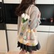 thumbnail image 4 of Ganchillo Bag Mujeres Gran Capacidad Damas Flowies Hombro Diario () Blanco, 4 of 9