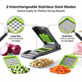 thumbnail image 4 of Vegetable Chopper, 12-in-1 Multifunctional  Onion Chopper & Food Dicer  - Mandoline Slicer Kitchen Gadgets for Salad, Meal Prep & Potato, 4 of 6