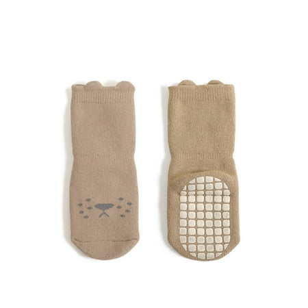 

MPWEGNP Baby And Ring Boys Non-Slip Floor Girls Wool Warm Walking Indoor Socks Thickened Socks Baby Care Sock Monkey Baby Hat Socks 3-6 Months
