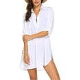 thumbnail image 4 of Women's Swimsuit Beach Cover Up Shirt Bikini Beachwear Bathing Suit Beach Dress, 4 of 7