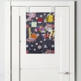 thumbnail image 2 of Space Hanging Pocket Organizer, Japanese Kawaii Cat Traveling in a Rocket Stars and Funny Elements, Printed Polyester Storage Bag with Pockets, 14" x 20", Multicolor, 2 of 2
