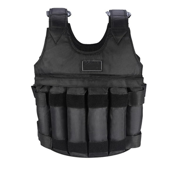 Weighted Vest,50KG Weight Jacket Exercise Weightloading Training Waistcoat for Boxing Workout Fitness Running Weightlifting Training Powerlifting (Not Include Load-Bearing Material)