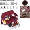 thumbnail image 5 of Canvas Tote Bag With Multi Pockets for Women,Shoulder Handbag,Nurse Bag for Work,Crossbody Purse,Top Handle Satchel, 5 of 8