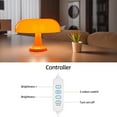 thumbnail image 6 of Mushroom table lamp minimalist modern bedroom bedside lamp Danish designer orange decorative table lamp, 6 of 11