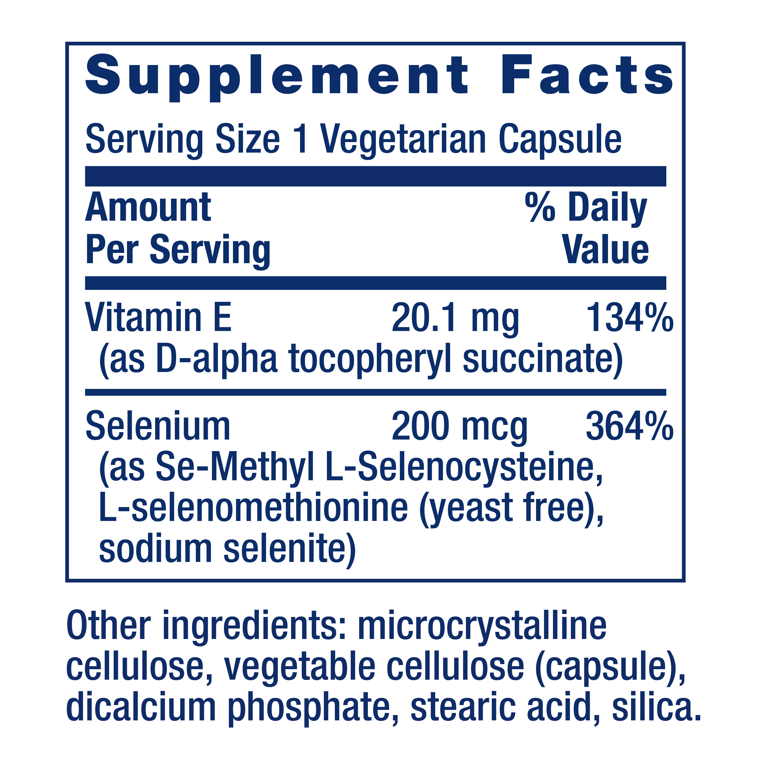Life Extension Super Selenium Complex, 200 mcg – 3 Forms of Selenium, Vitamin E – Cellular Health & Longevity Support – Gluten-Free, Non-GMO, Vegetarian, 1 Daily – 100 Capsules - image 3 of 10