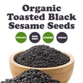 thumbnail image 4 of Organic Toasted Black Sesame Seeds, 8 Ounces – No-GMO, Vegan, Kosher, Bulk - by Food to Live, 4 of 7