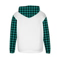 thumbnail image 4 of gbyLJF Hoodies for Men Drawstring Checkered Printed Hooded Sweatshirt Long Sleeve Flannel Shirts Men Apparel Pullover with Pocket, 4 of 5