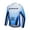 Blue-White, variant on Cycling Jersey Reflective Mens Bike Shirt Long Sleeve Breathable Bicycle Jerseys with Pockets White XL