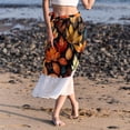 thumbnail image 6 of Leaves Women's Chiffon Beach Dress with Polyester Straps - Summer Dress for Beach vibes, 6 of 6