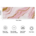 thumbnail image 3 of Pink Marble Gold Line Pattern Bathroom Rugs Mat,Non Slip Microfiber Bathroom Rug,Rubber Backing,Soft Bathroom Mats for Bathroom Floor,Tub and Shower,47x17in(120x43cm), 3 of 5