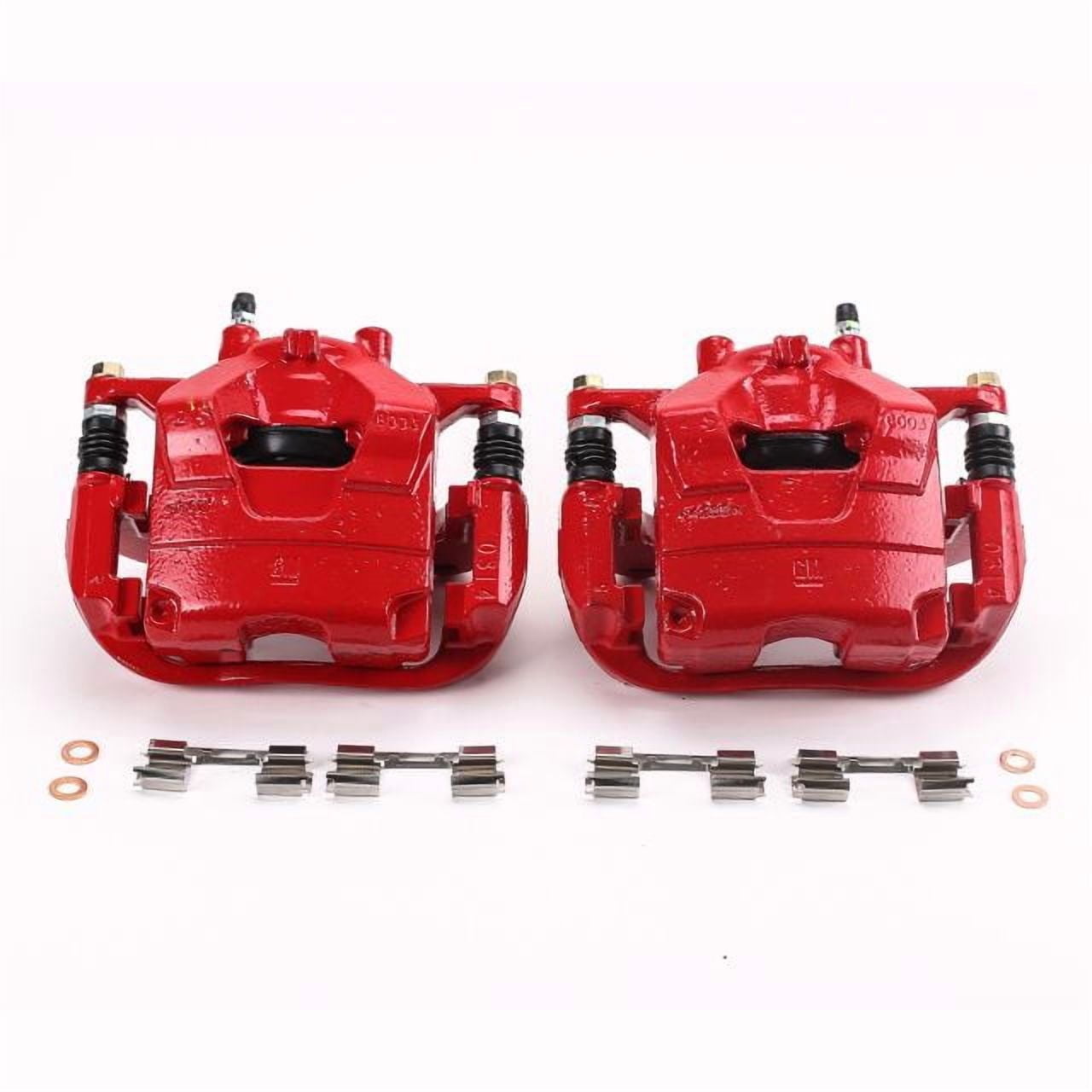 Power Stop S5328 Red Powder-Coated Performance Calipers -Front