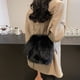 thumbnail image 5 of Bolso de mano de nicho para mujer, nuevo bolso de mano de cadena versátil para otoño e invierno de 2024, bolso de mano de felpa con un solo hombro debajo del brazo, 5 of 5