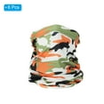 thumbnail image 3 of Uxcell Neck Gaiter, 6 Pack Breathable Cooling Face Cover Scarf for Cycling Running, Camo Orange, 3 of 6