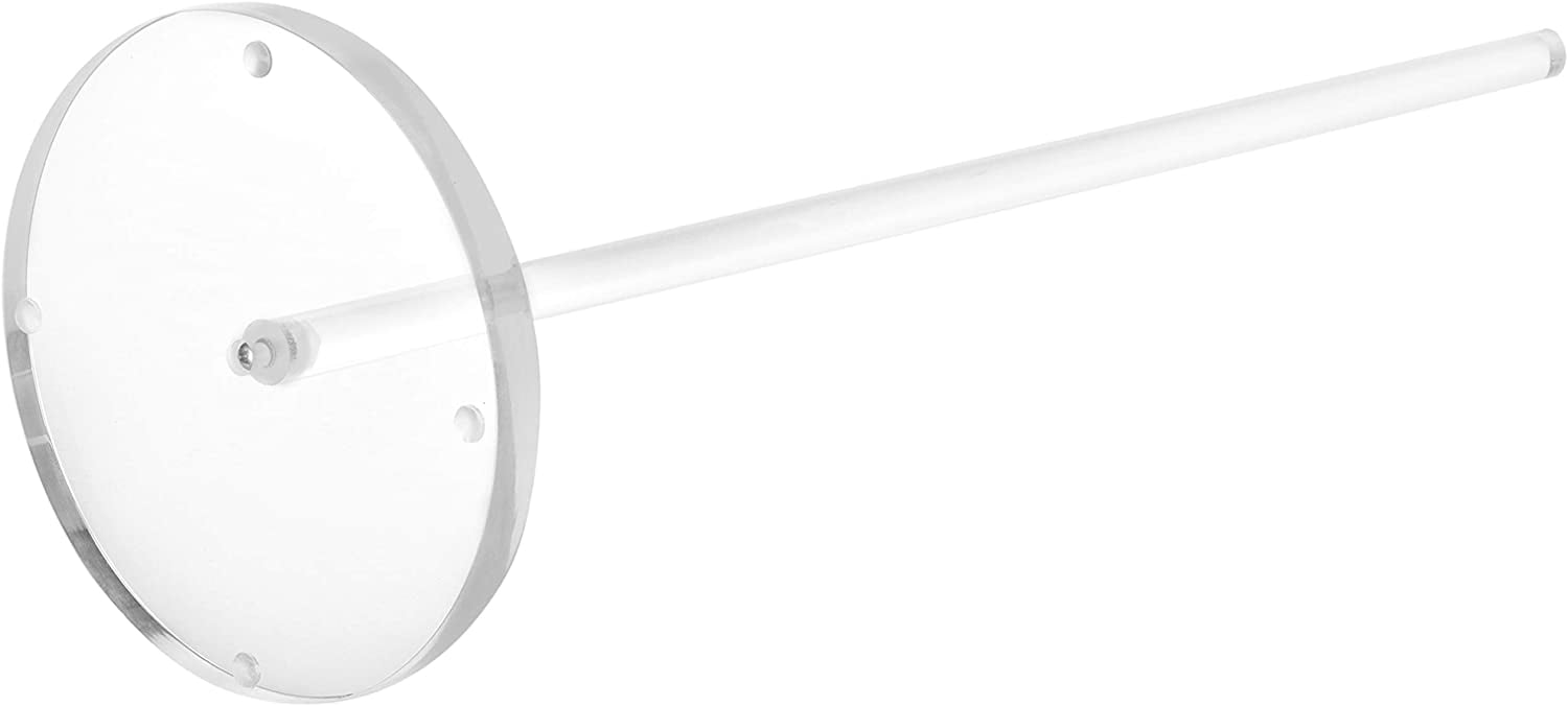 MyGift 20 Inch Clear Acrylic Freestanding Toilet Paper Holder