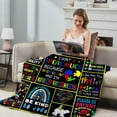 thumbnail image 4 of Autism Awareness Blanket Teen Autistic Gifts Autism Awareness Gifts Ultra Soft Cozy Lightweight Autistic Flannel Throw Blanket for Autistic Boys Girls 50"x60", 4 of 6