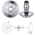 thumbnail image 4 of LED Fountain Light Waterscape Light RGB Colorful Center Hole Fountain Light Low Pressure Waterproof Stainless Steel Underwater Light Kit ,Long Lasting, 4 of 5