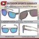 thumbnail image 5 of 1 juego de gafas de montar para motocicleta anti-reflejo de triacetato de celulosa TR gafas de sol para deportes al aire libre para motocross, bicicleta de tierra, ATV, lente verde, marco gris, 5 of 6