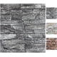 thumbnail image 2 of Paneles de pared 3D, papel pintado de ladrillo 3D de espuma despegable y pegado, panel de pared de piedra sintética negra, papel pintado autoadhesivo (20 unidades, negro), 2 of 5