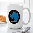 thumbnail image 6 of CafePress - Flag Map Of Antarctica Large Mug - 15 oz Ceramic Large White Novelty Mug, 6 of 6