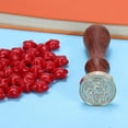 thumbnail image 4 of Cuadros Decorativos Sello de cabeza de cobre sello de sellado de sobre de cera de pintura DIY con mango de madera (m030 Ndcxsfigh Nuevos Originales, 4 of 7